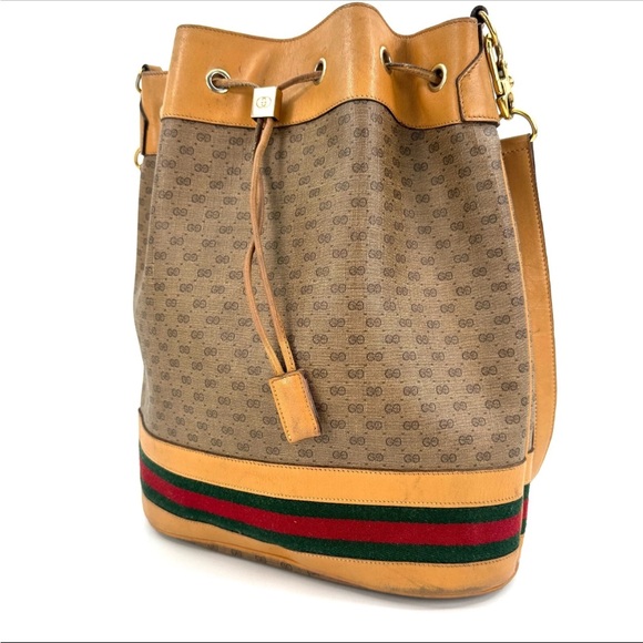 Gucci Shoulder Bag Sherry line Brown PVC - Picture 2 of 16